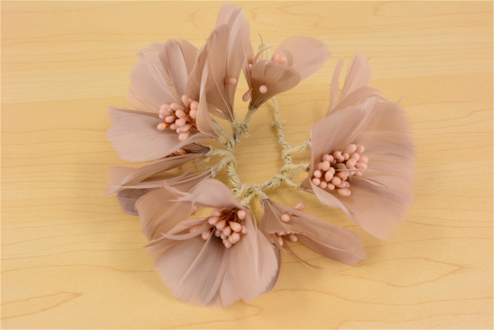 RM1704 Feather Mount Goose Feather Millinery Fascinators Hat Handcraft Headress