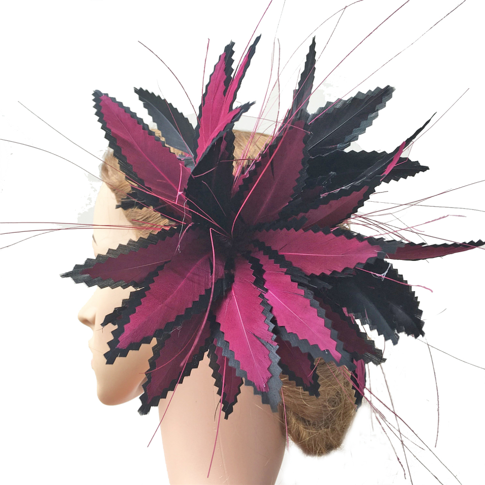 RM1001 Feather Mount Goose Feather Millinery Fascinators Hat Handcraft Headress