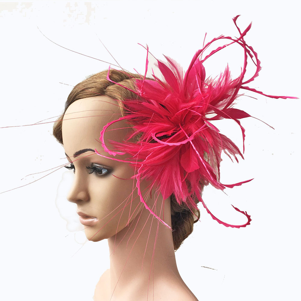 RM1301 Feather Mount Goose Feather Millinery Fascinators Hat Handcraft Headress