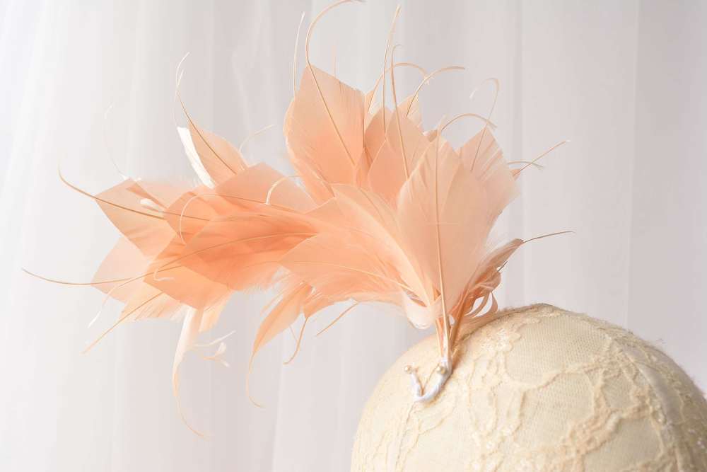 RM1704 Feather Mount Goose Feather Millinery Fascinators Hat Handcraft Headress