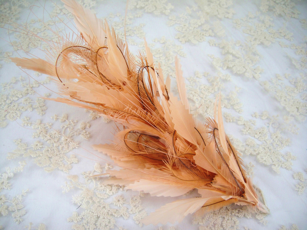 RM1207 Feather Mount Goose Feather Millinery Fascinators Hat Handcraft Headress