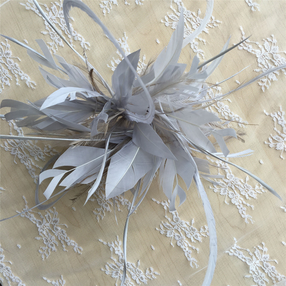 RM1304 Feather Mount Goose Feather Millinery Fascinators Hat Handcraft Headress