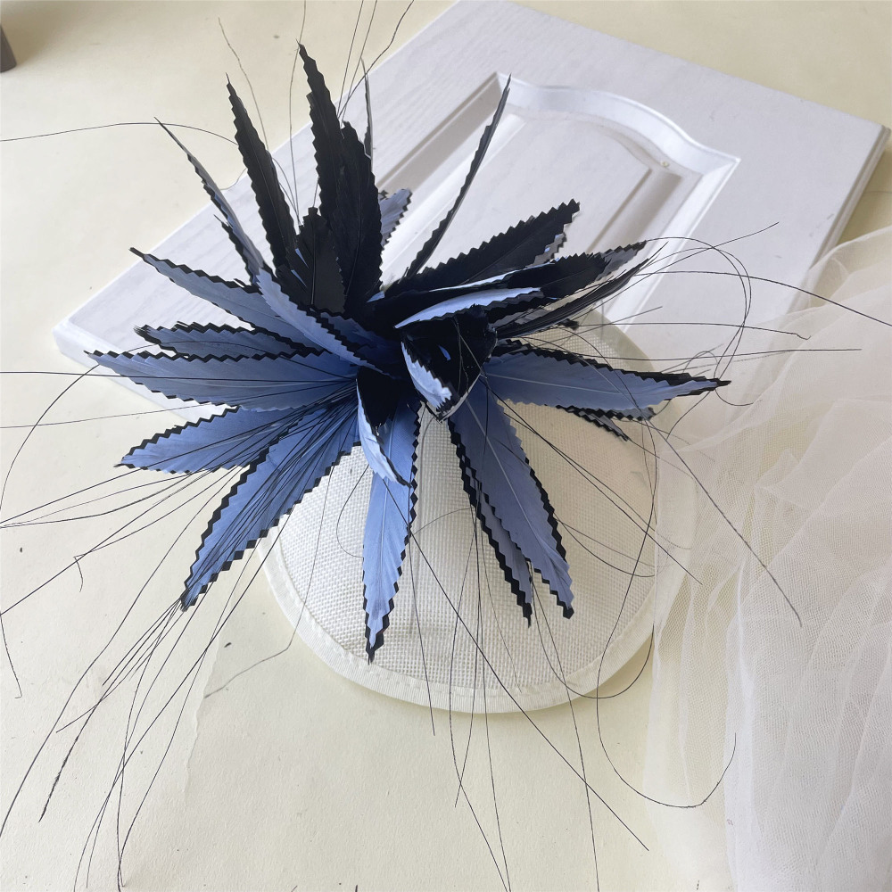 RM1011 Feather Mount Goose Feather Millinery Fascinators Hat Handcraft Headress