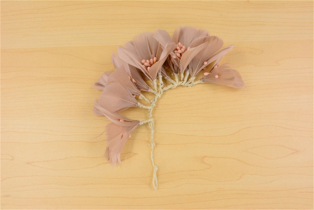 RM1704 Feather Mount Goose Feather Millinery Fascinators Hat Handcraft Headress