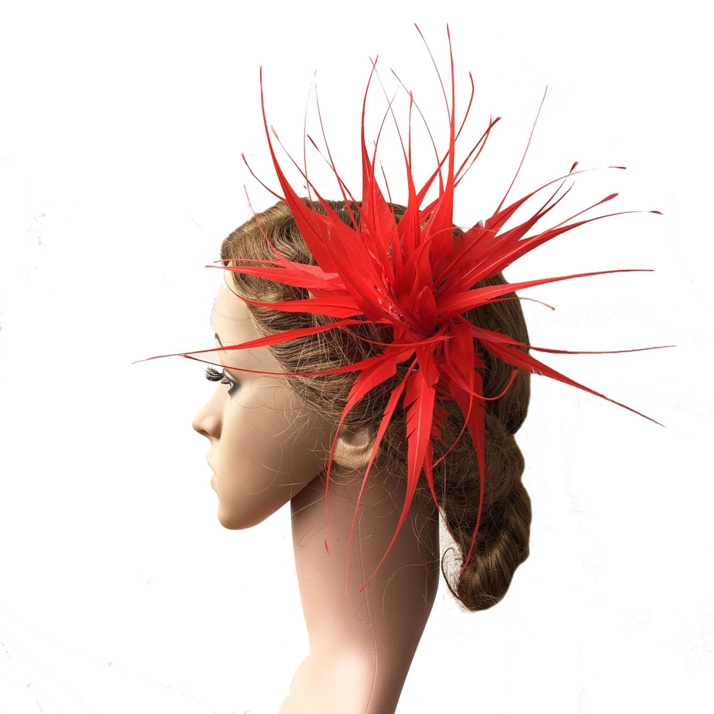 RM1702 Feather Mount Goose Feather Millinery Fascinators Hat Handcraft Headress
