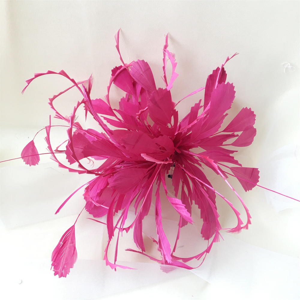 RM1203 Feather Mount Goose Feather Millinery Fascinators Hat Handcraft Headress