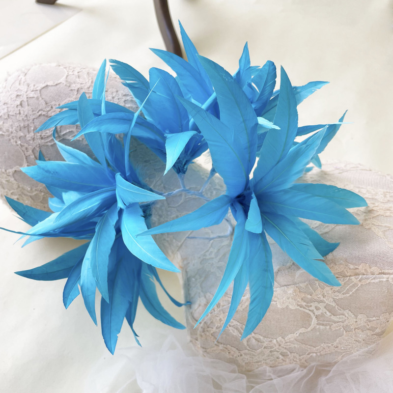 RM1706 Feather Mount Goose Feather Millinery Fascinators Hat Handcraft Headress