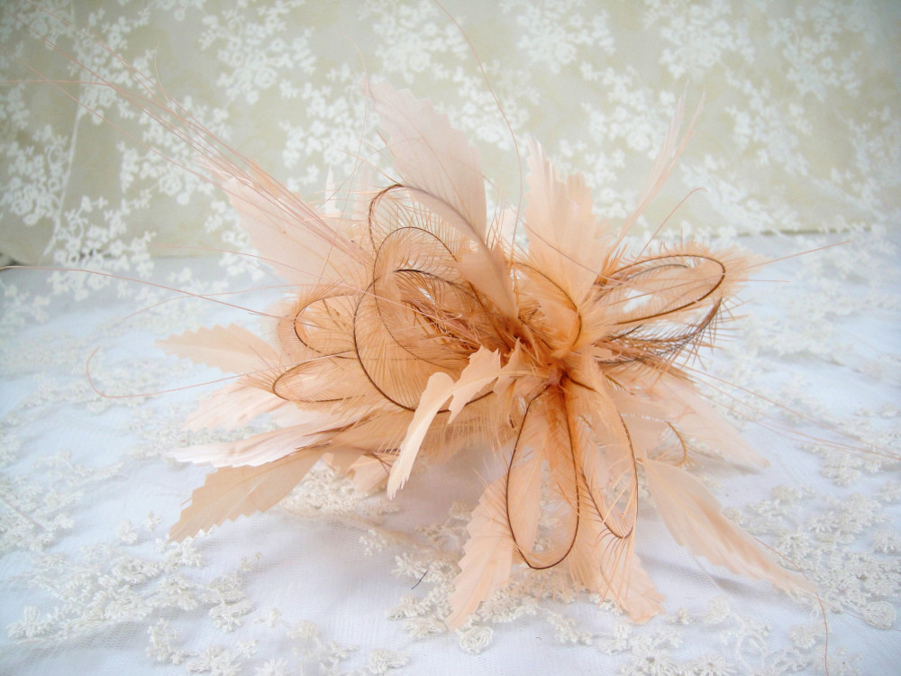 RM1207 Feather Mount Goose Feather Millinery Fascinators Hat Handcraft Headress