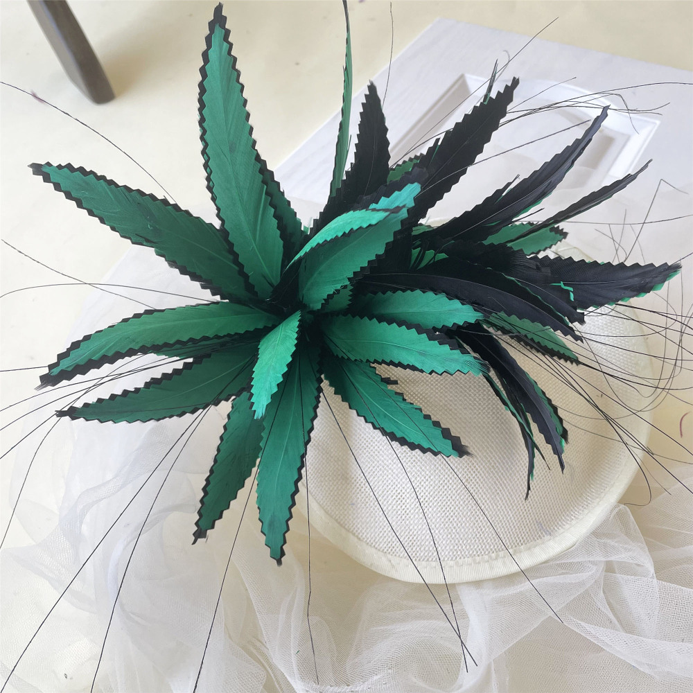 RM1001 Feather Mount Goose Feather Millinery Fascinators Hat Handcraft Headress