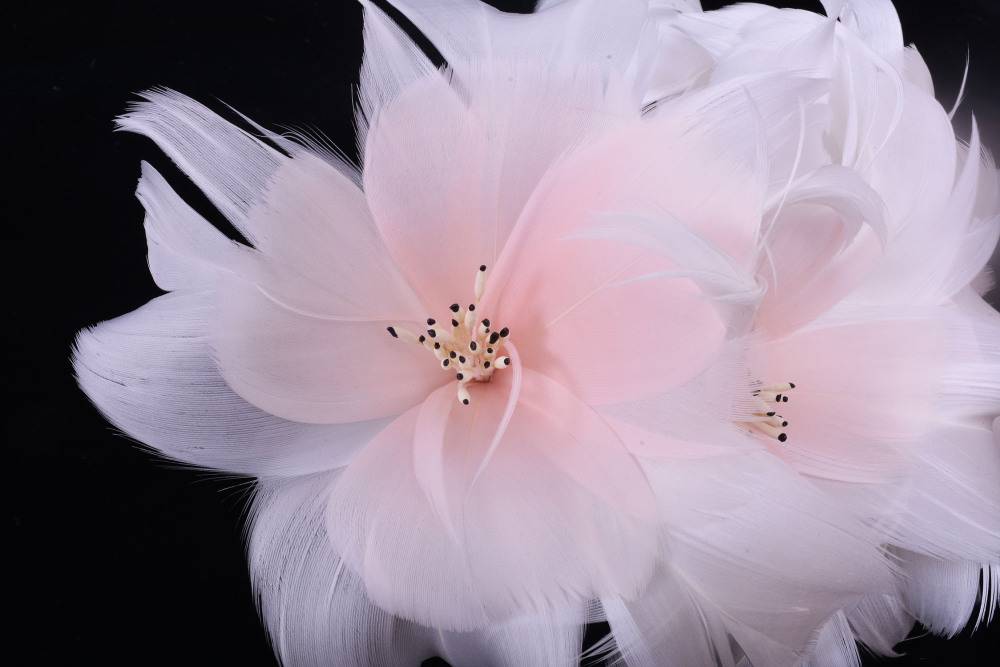 RM1702 Feather Mount Goose Feather Millinery Fascinators Hat Handcraft Headress