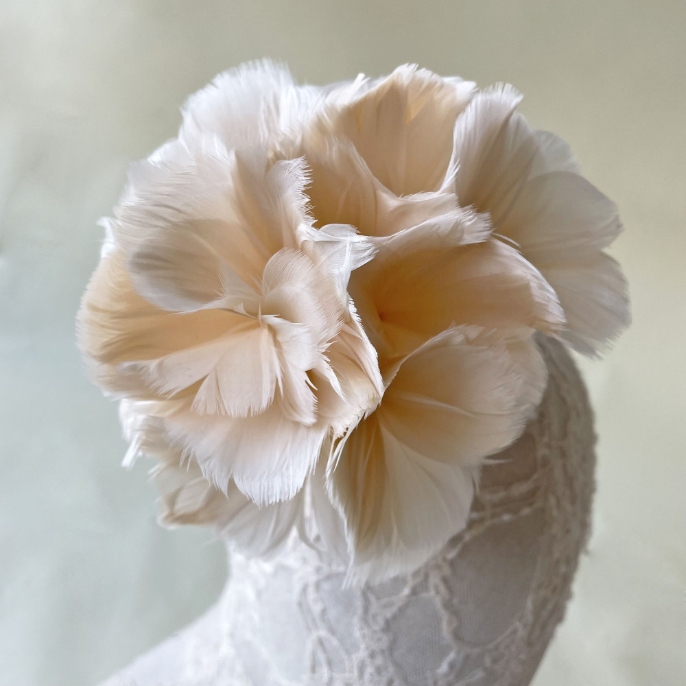 RM1704 Feather Mount Goose Feather Millinery Fascinators Hat Handcraft Headress