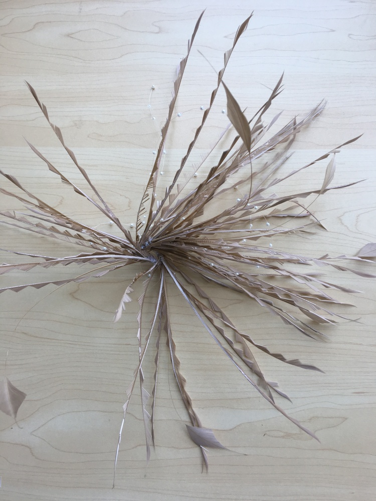 RM1100 Feather Mount Goose Feather Millinery Fascinators Hat Handcraft Headress