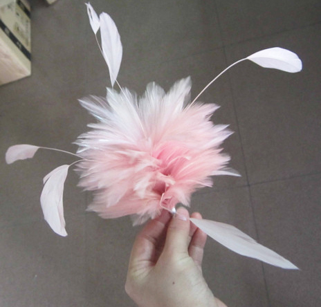 RM1304 Feather Mount Goose Feather Millinery Fascinators Hat Handcraft Headress