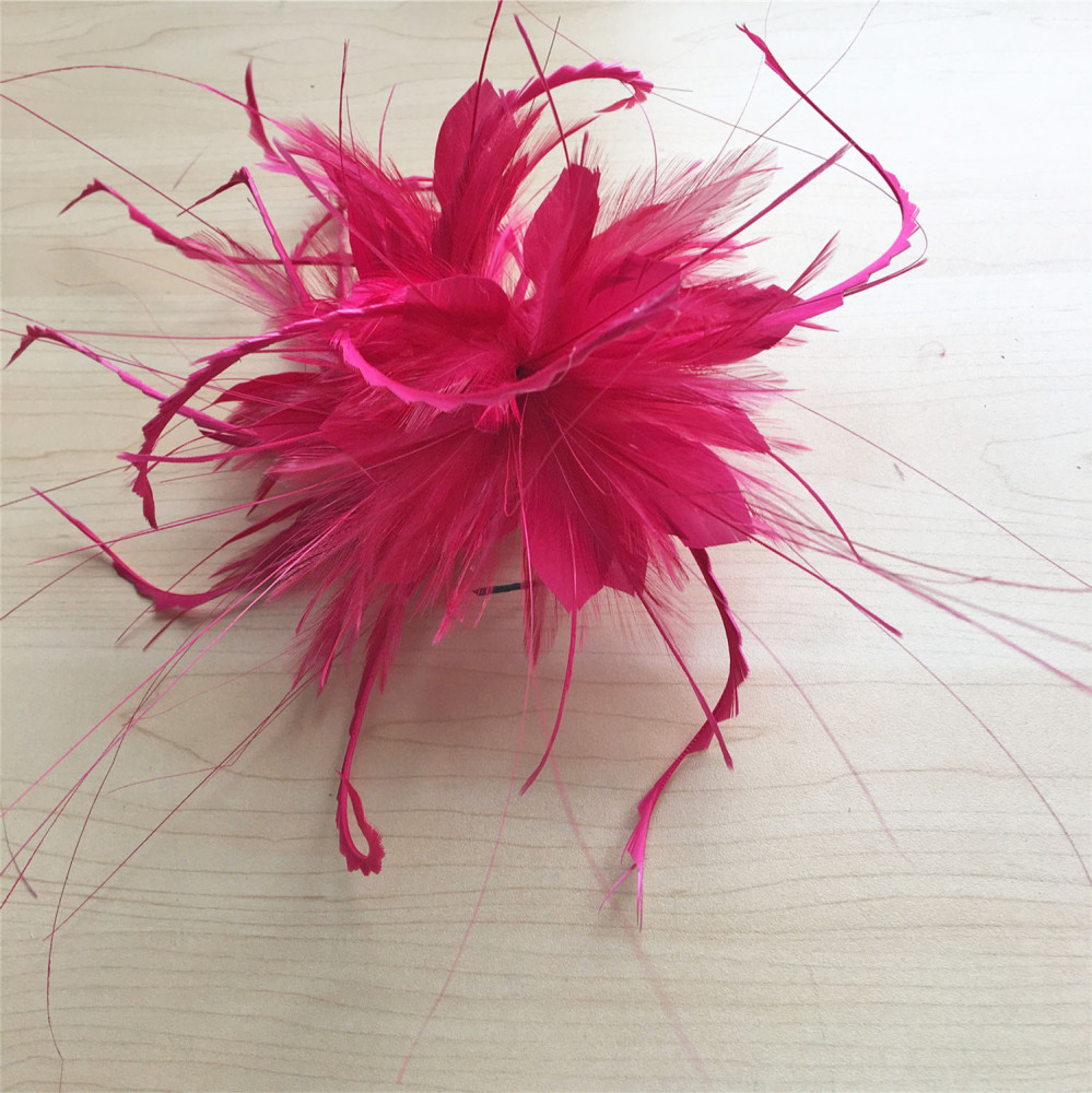 RM1301 Feather Mount Goose Feather Millinery Fascinators Hat Handcraft Headress