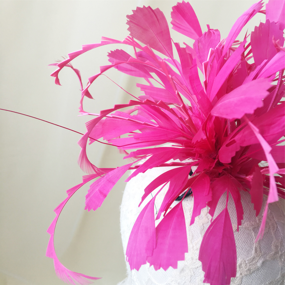 RM1204 Feather Mount Goose Feather Millinery Fascinators Hat Handcraft Headress