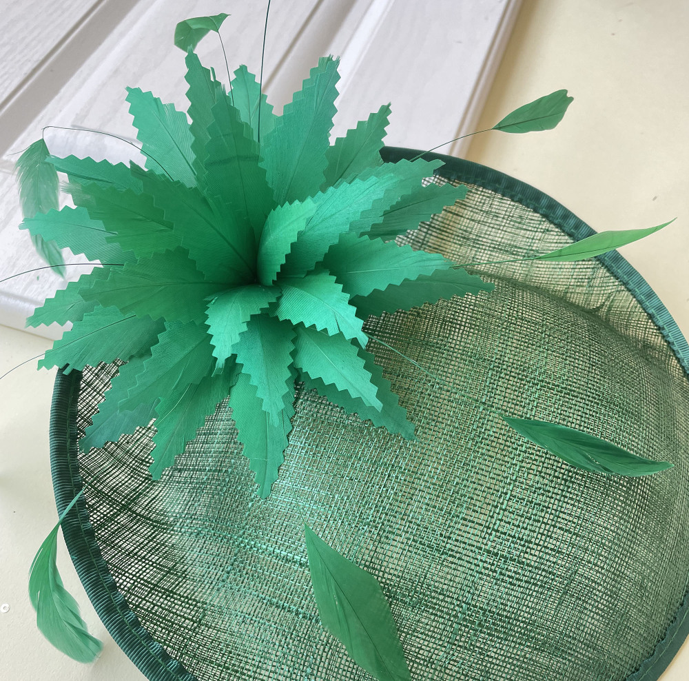 RB010B Goose Feather Flower Millinery Fascinators Hat Handcraft Headress