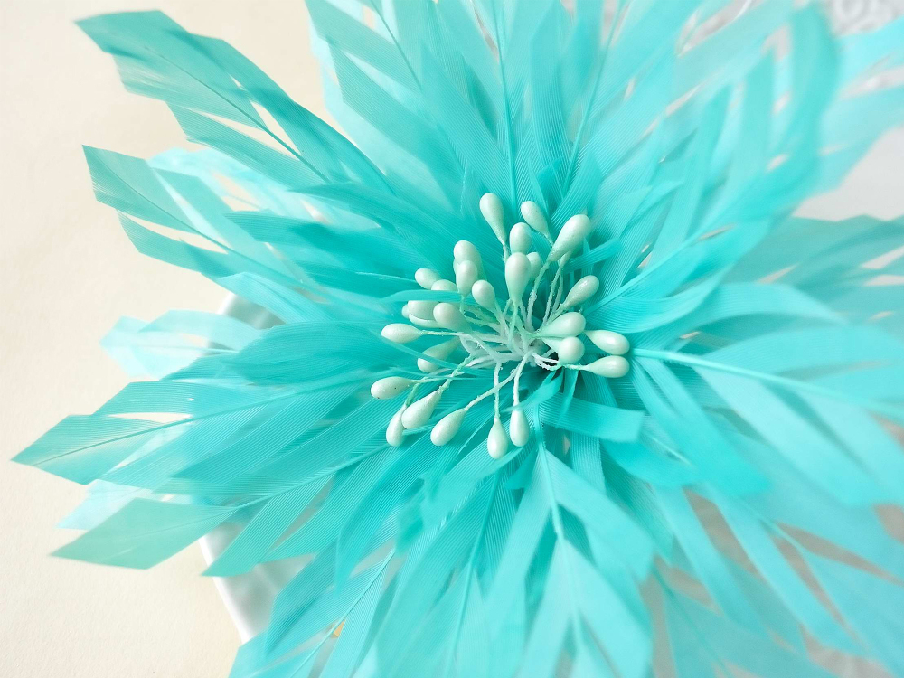 RB021 Feather Flower Millinery Fascinators Hat Handcraft Headress
