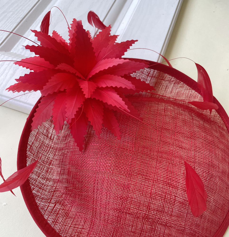 RB011 Goose Feather Flower Millinery Fascinators Hat Handcraft Headress