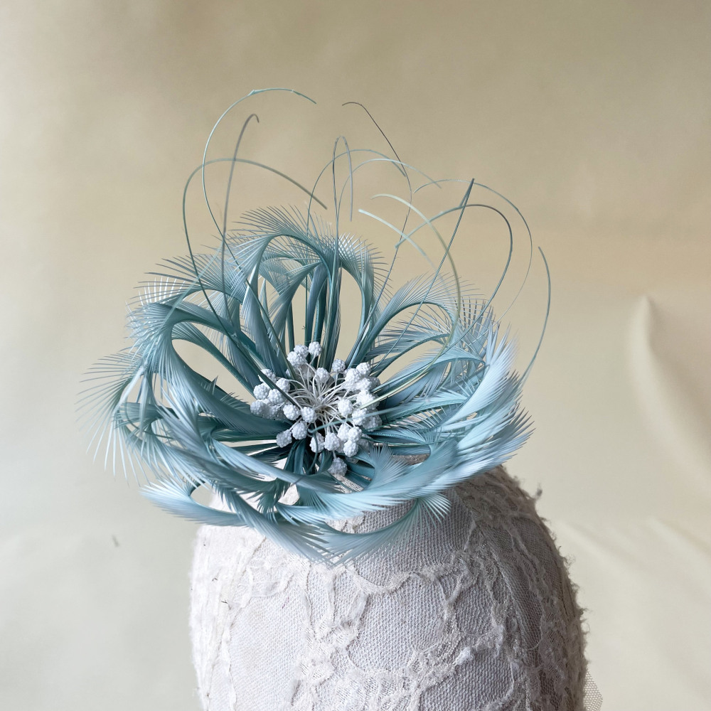 RB015 Goose Feather Flower Millinery Fascinators Hat Handcraft Headress