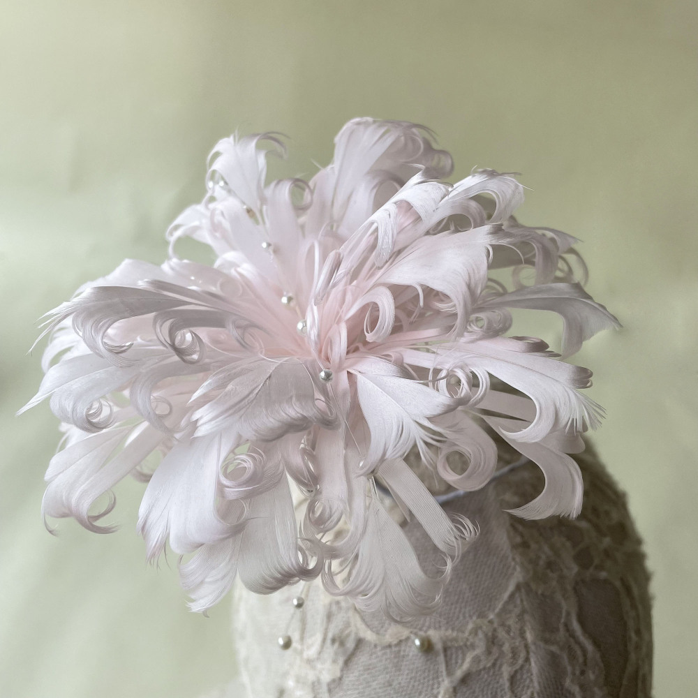 RB056 Feather Flower Millinery Fascinators Hat Handcraft Headress