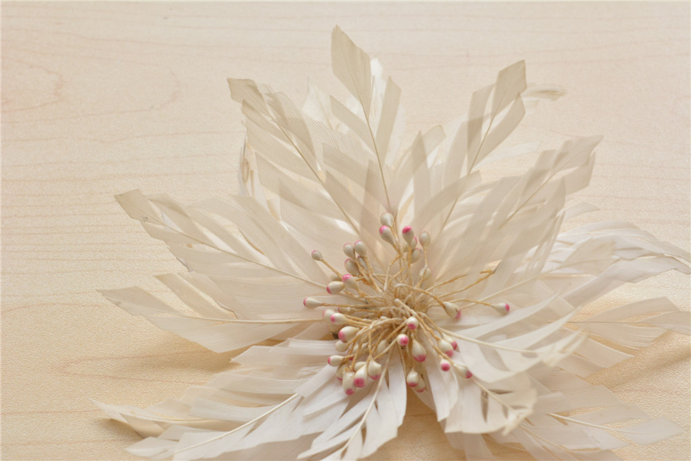 RB021 Feather Flower Millinery Fascinators Hat Handcraft Headress
