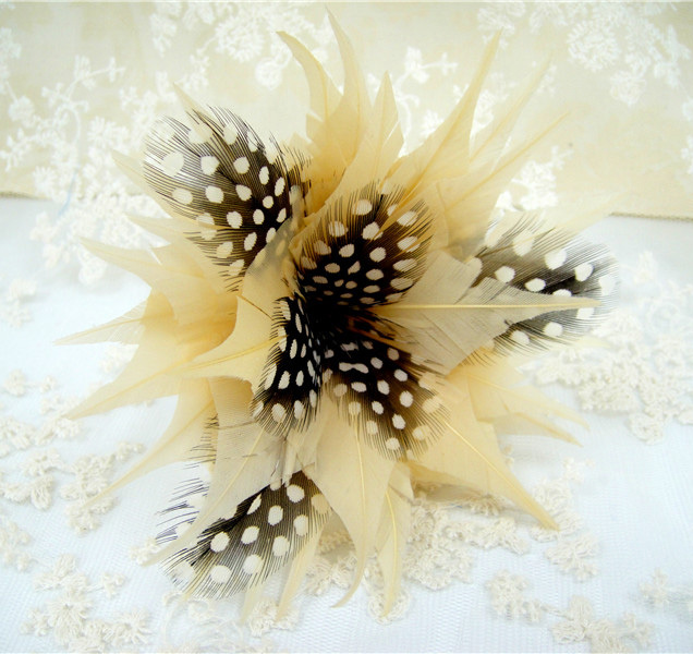 RB021 Feather Flower Millinery Fascinators Hat Handcraft Headress