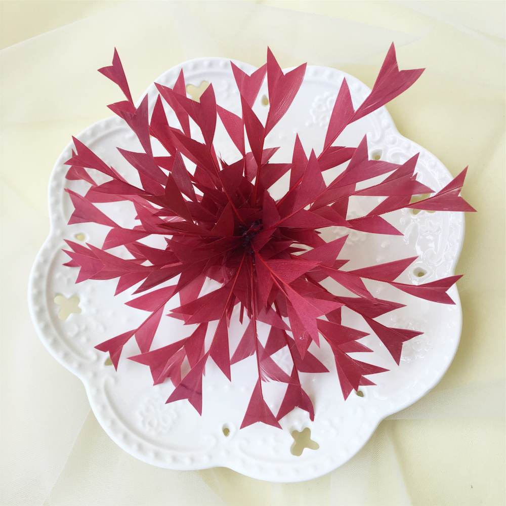 RB047 Feather Flower Millinery Fascinators Hat Handcraft Headress