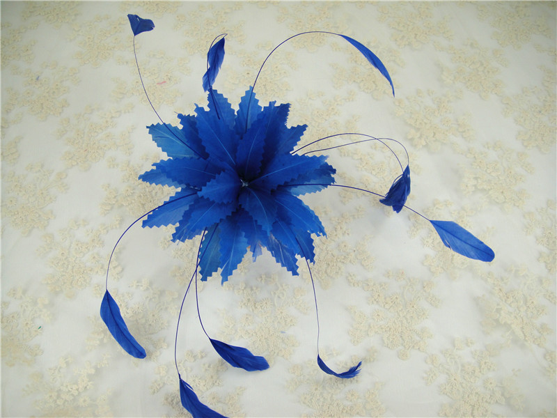 RB002 Goose Feather Flower Millinery Fascinators Hat Handcraft Headress