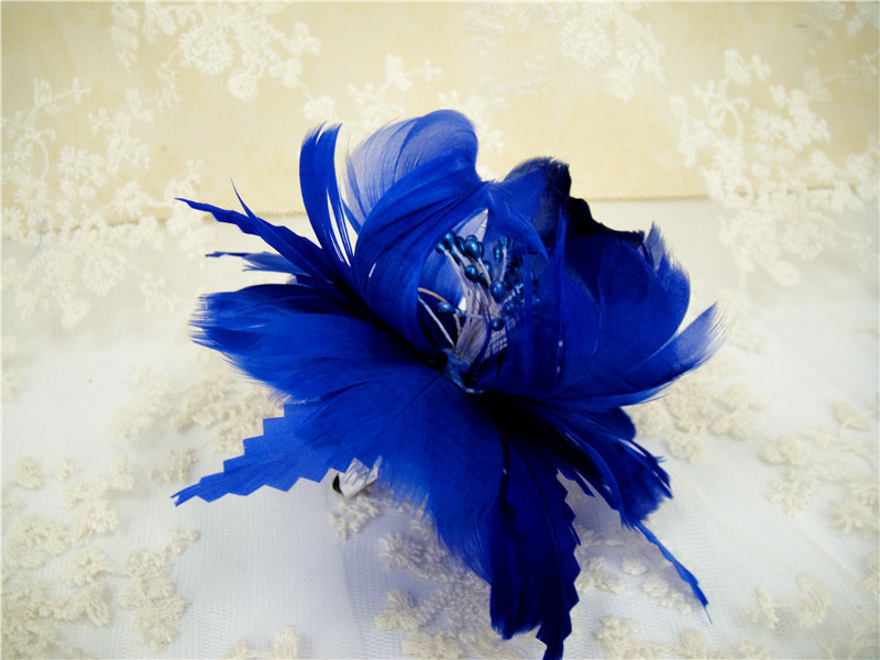RB049 Feather Flower Millinery Fascinators Hat Handcraft Headress