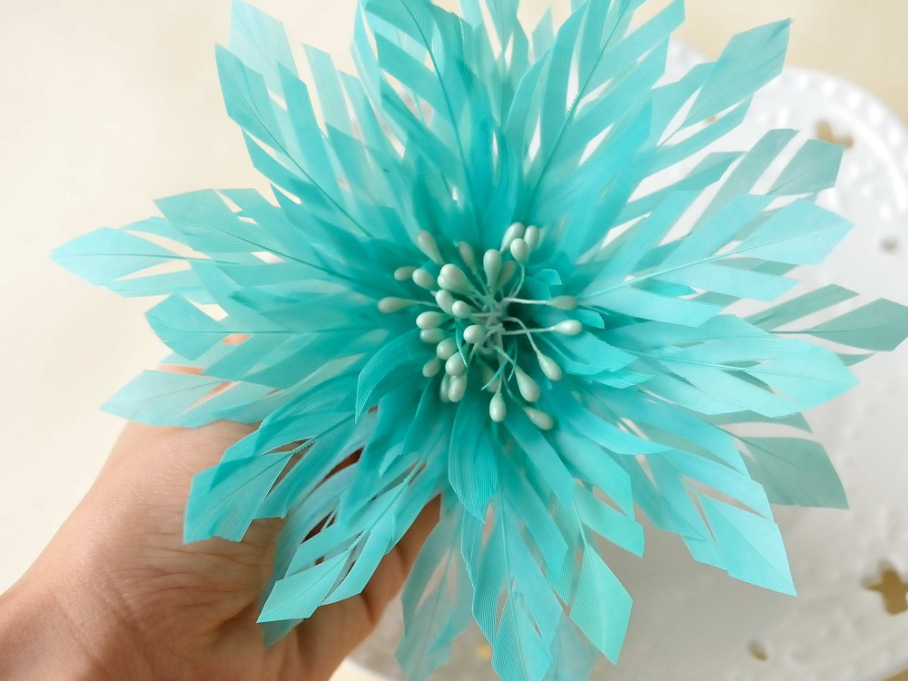 RB021 Feather Flower Millinery Fascinators Hat Handcraft Headress