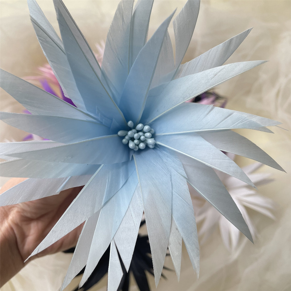 RB021 Feather Flower Millinery Fascinators Hat Handcraft Headress