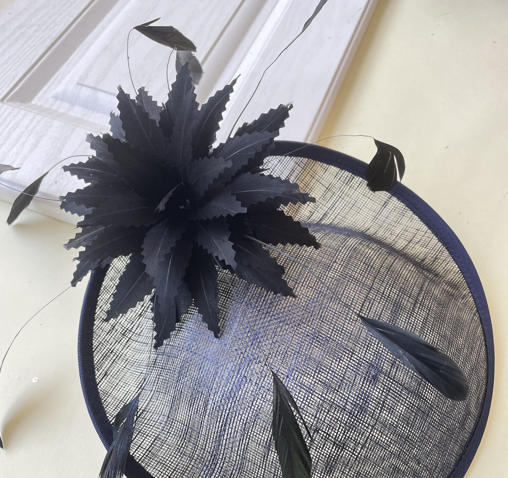 RB011 Goose Feather Flower Millinery Fascinators Hat Handcraft Headress