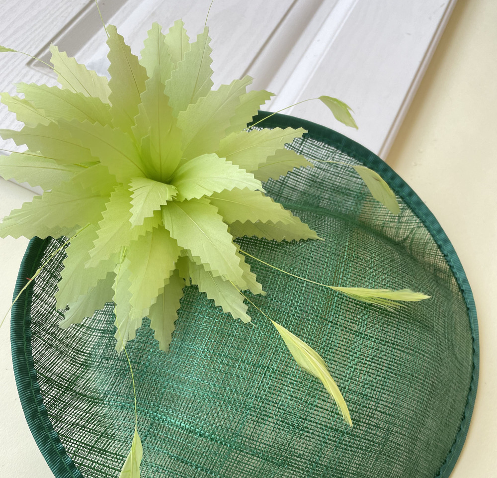 RB011 Goose Feather Flower Millinery Fascinators Hat Handcraft Headress