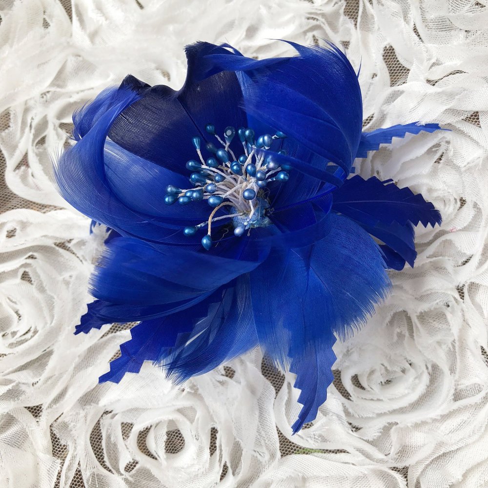 RB050 Feather Flower Millinery Fascinators Hat Handcraft Headress