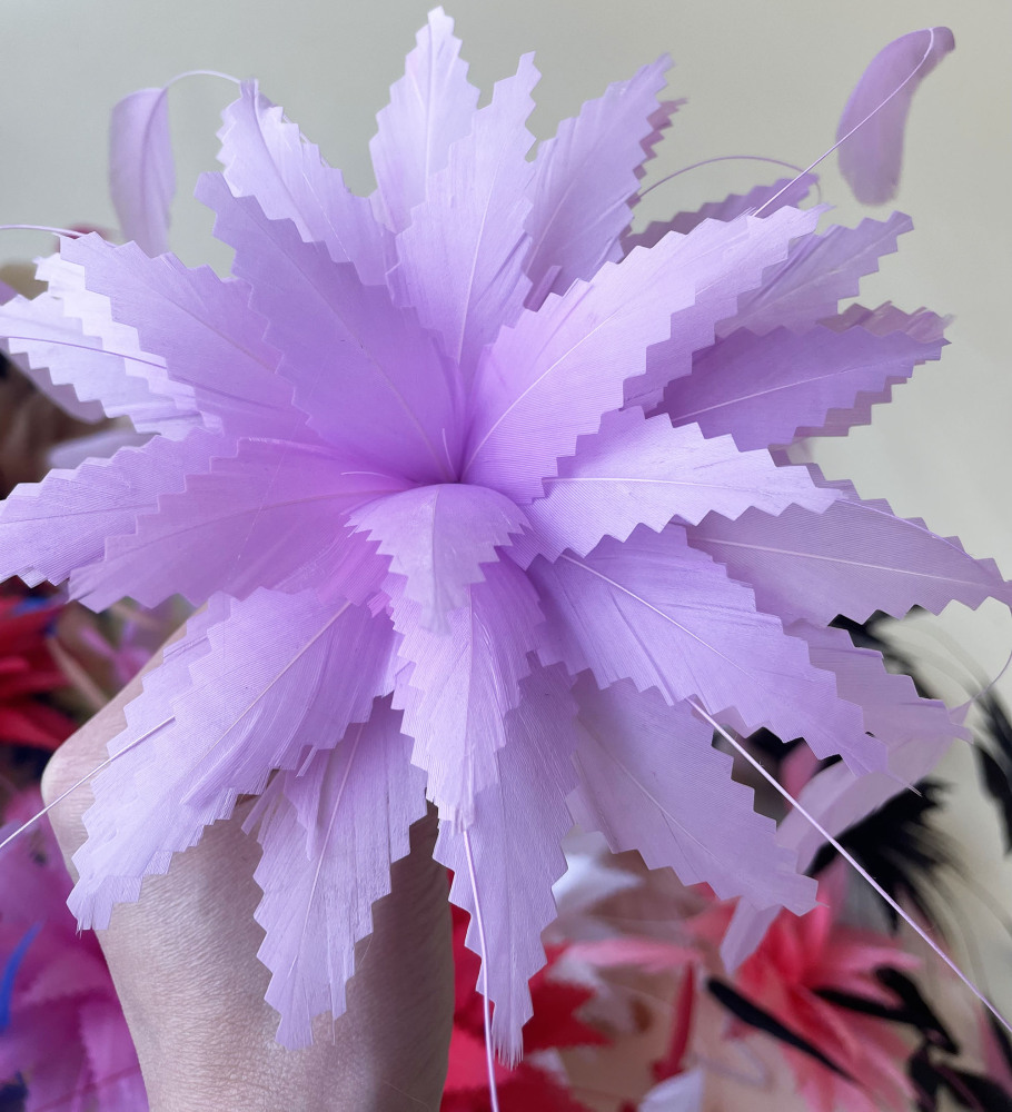 RB010B Goose Feather Flower Millinery Fascinators Hat Handcraft Headress