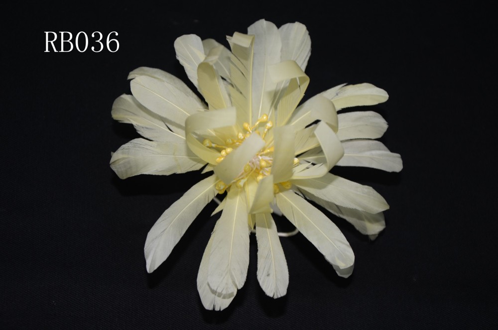 RB021 Feather Flower Millinery Fascinators Hat Handcraft Headress