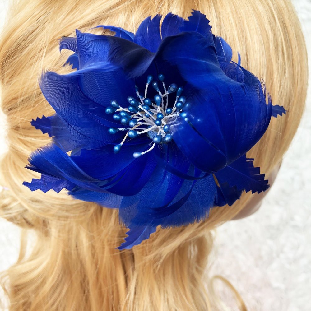 RB050 Feather Flower Millinery Fascinators Hat Handcraft Headress