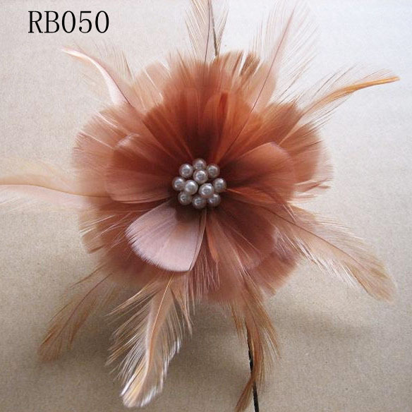 RB036 Feather Flower Millinery Fascinators Hat Handcraft Headress