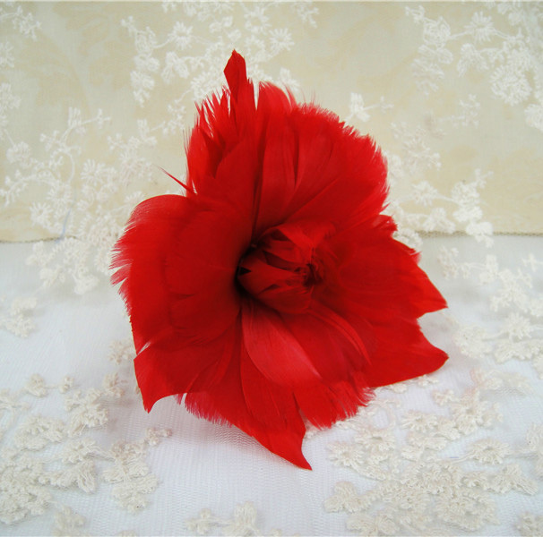 RB021 Feather Flower Millinery Fascinators Hat Handcraft Headress