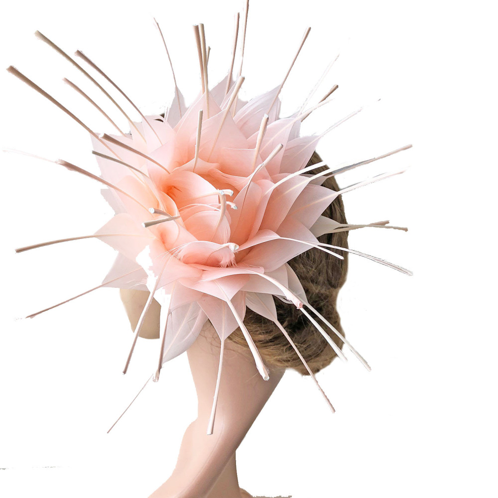 RB118 Feather Flower Millinery Fascinators Hat Handcraft Headress