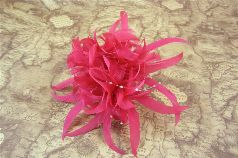 RB091 Feather Flower Millinery Fascinators Hat Handcraft Headress