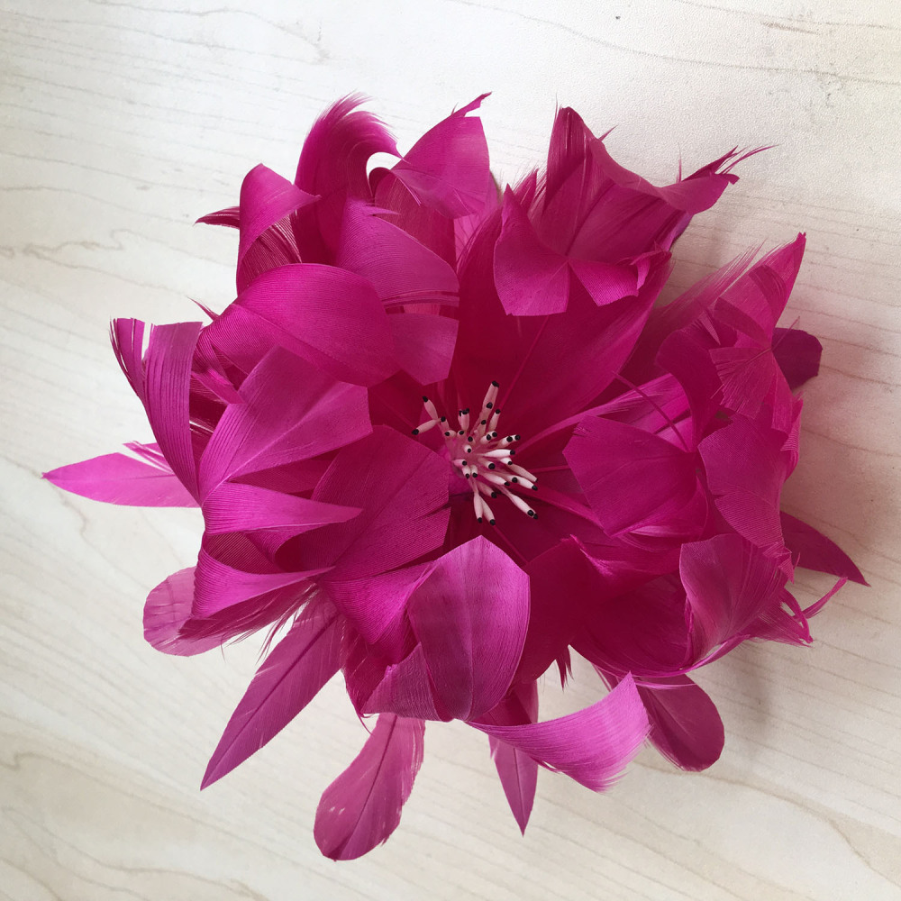 RB0109 Feather Flower Millinery Fascinators Hat Handcraft Headress