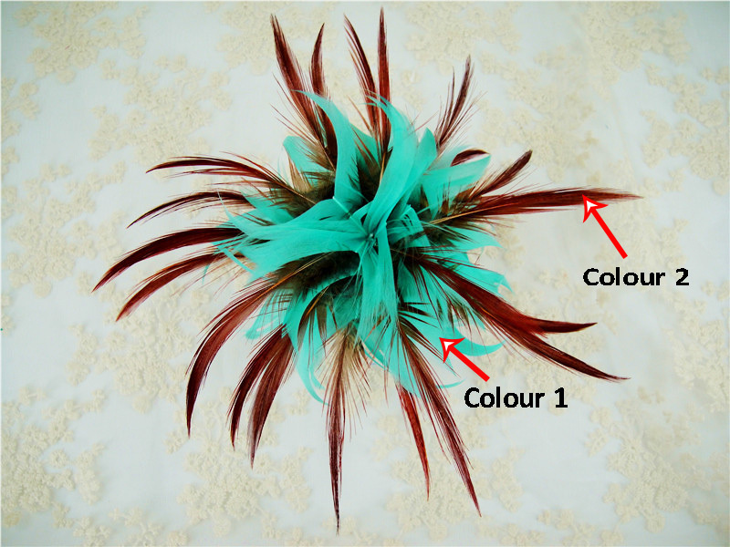 RM1702 Feather Mount Goose Feather Millinery Fascinators Hat Handcraft Headress