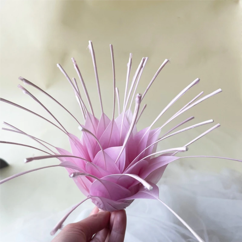 RB118 Feather Flower Millinery Fascinators Hat Handcraft Headress