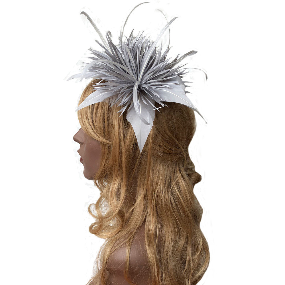 RB099 Feather Mount Goose Feather Millinery Fascinators Hat Handcraft Headress