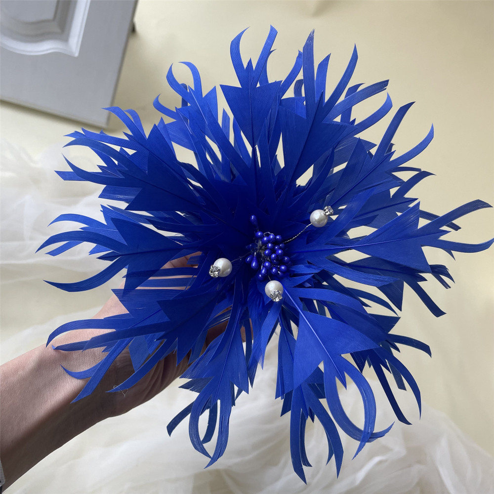RB0101 Feather Flower Millinery Fascinators Hat Handcraft Headress