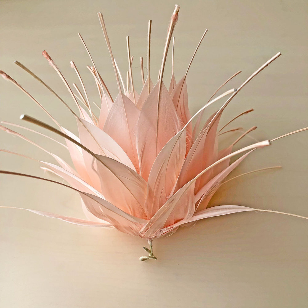 RB118 Feather Flower Millinery Fascinators Hat Handcraft Headress