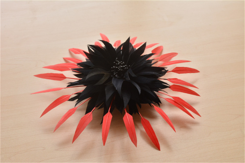 RB112 Feather Mount Goose Feather Millinery Fascinators Hat Handcraft Headress