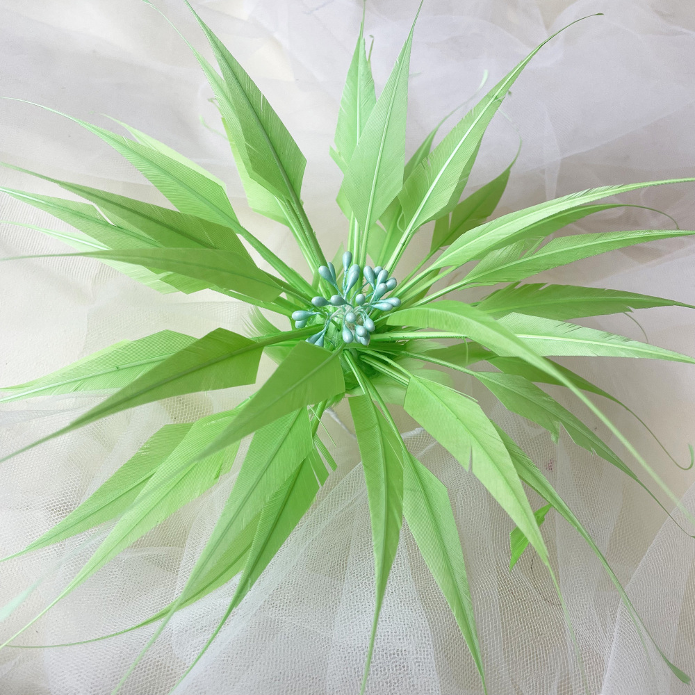 RB070 Feather Flower Millinery Fascinators Hat Handcraft Headress