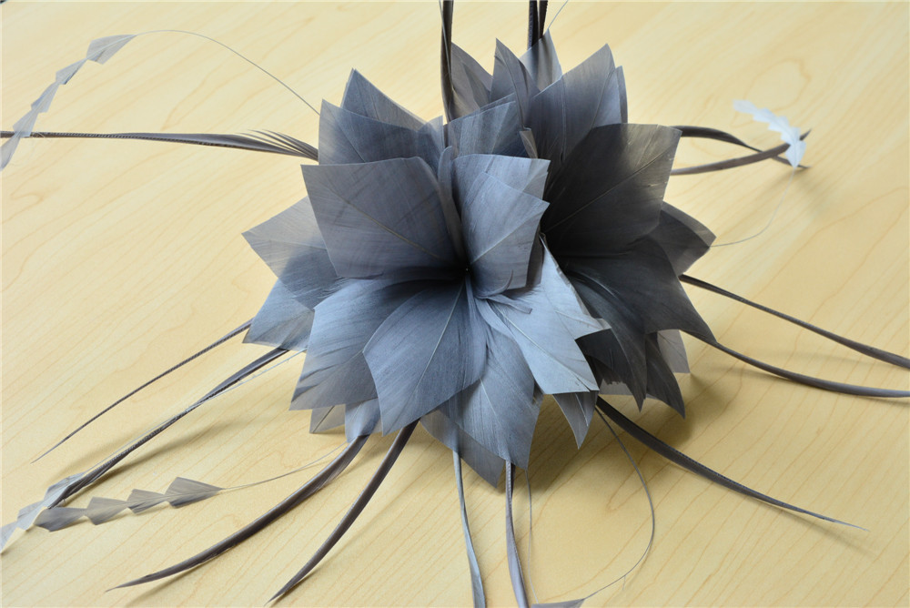RB0109 Feather Flower Millinery Fascinators Hat Handcraft Headress